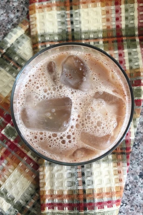iced cardamom latte