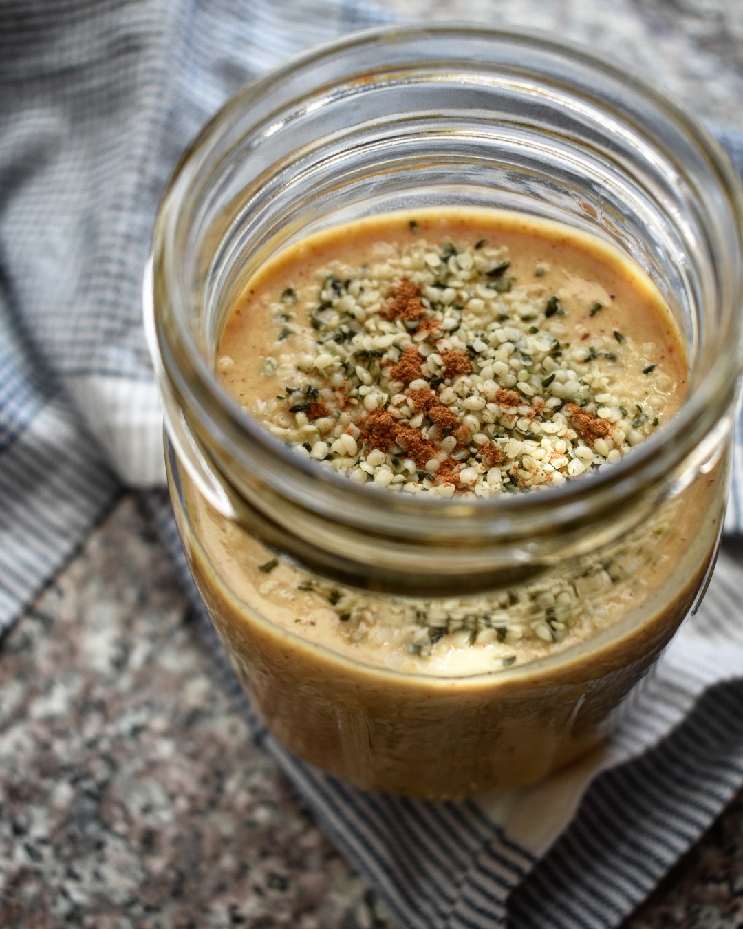 smoothie in a glass