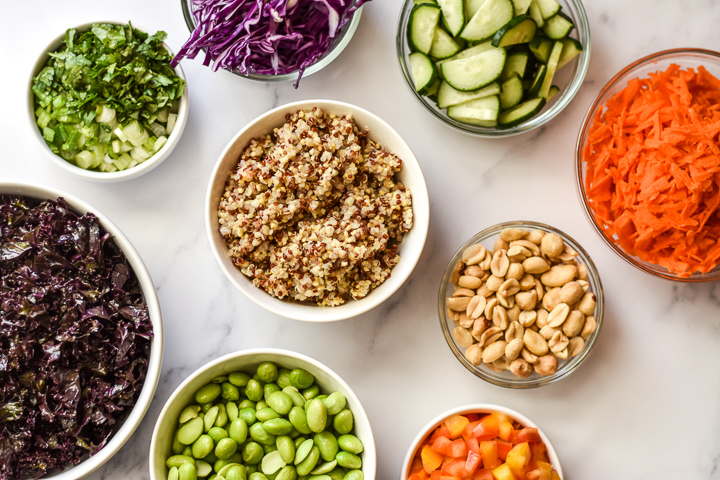 rainbow quinoa salad ingredients 