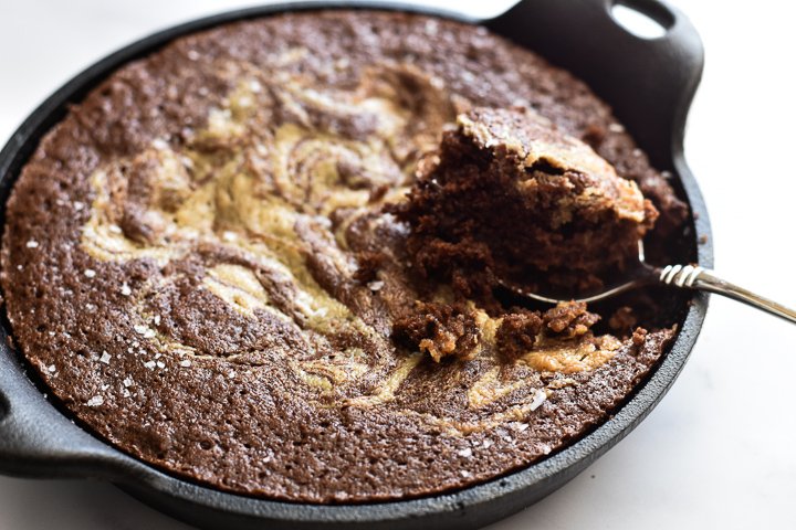 cast iron skillet brownies with bite