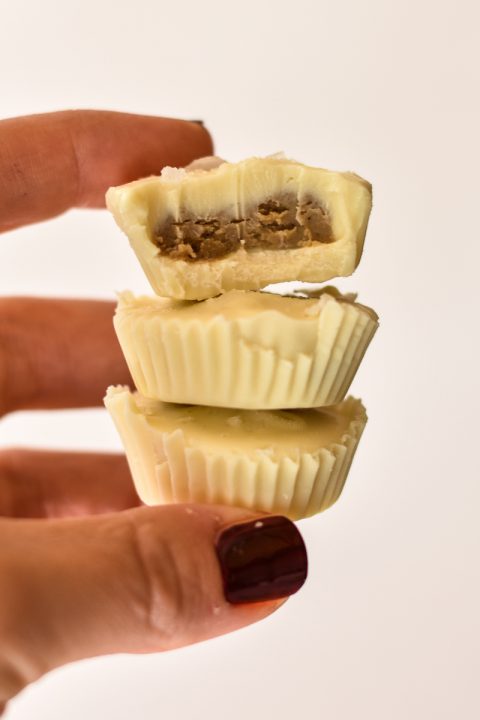 Salted White Chocolate Sunflower Seed Butter Cups