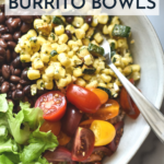 veggie burrito bowls pin