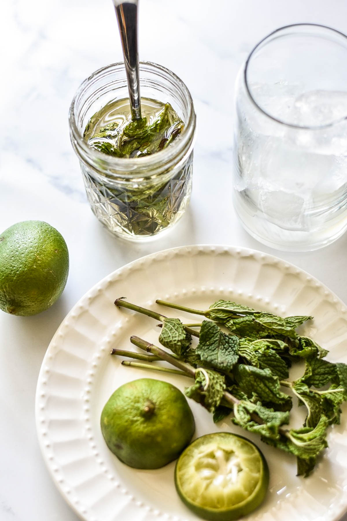 ingredients for mojito mocktail 