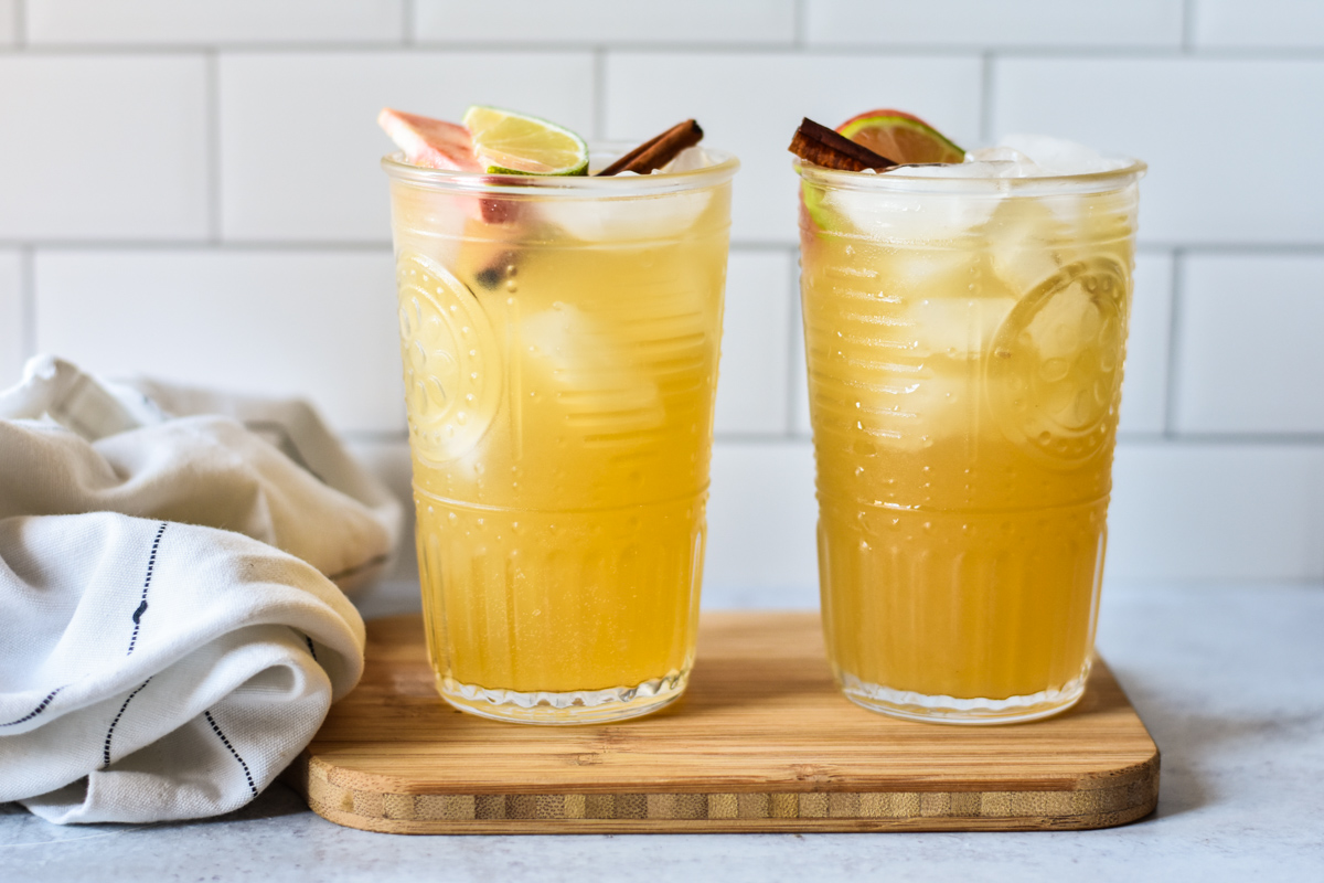 Bourbon Apple Ginger Fizz - Healthyish Appetite