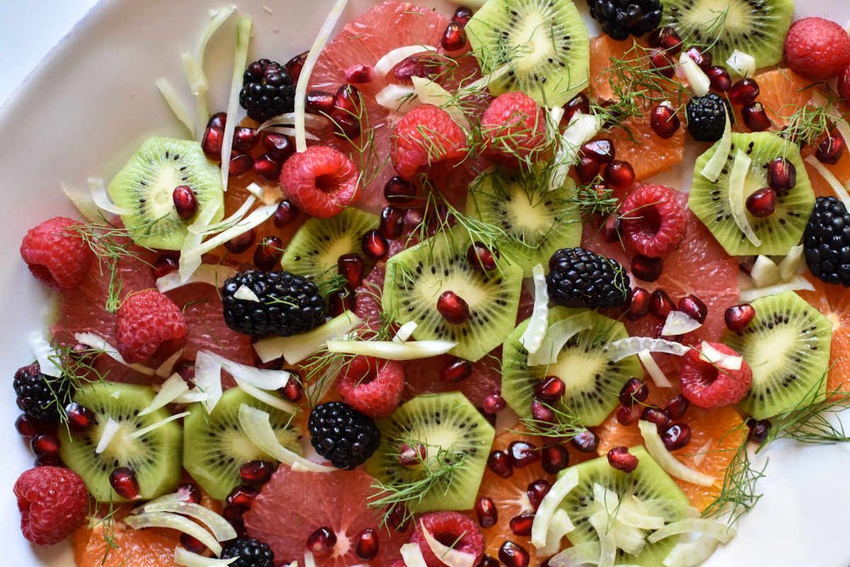 holiday fruit salad with fennel