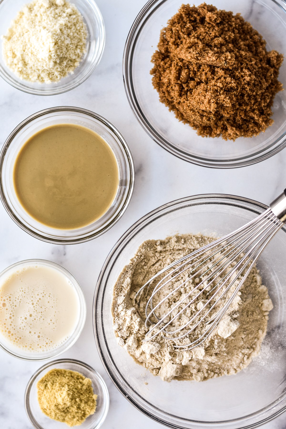 ingredients for vegan blondies