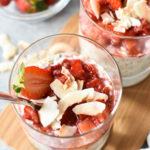 strawberry overnight oats with coconut milk