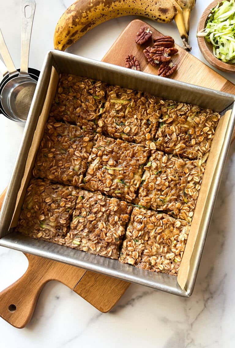Zucchini Banana Bread Baked Oatmeal