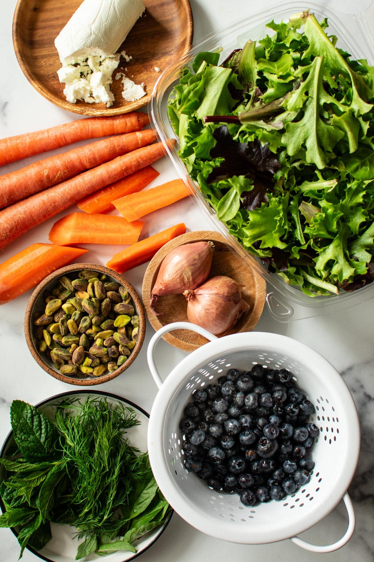 ingredients for a salad